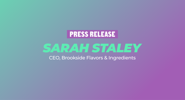 Brookside Flavors & Ingredients LLC Announces CEO Transition